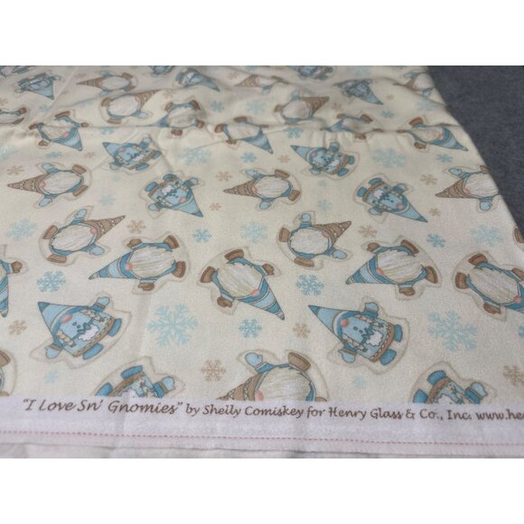 "I Love Sn Gnomies" Cotton Fabric by Shelly Comiskey for Henry Glass & Co. 1/2 y - Picture 2 of 6